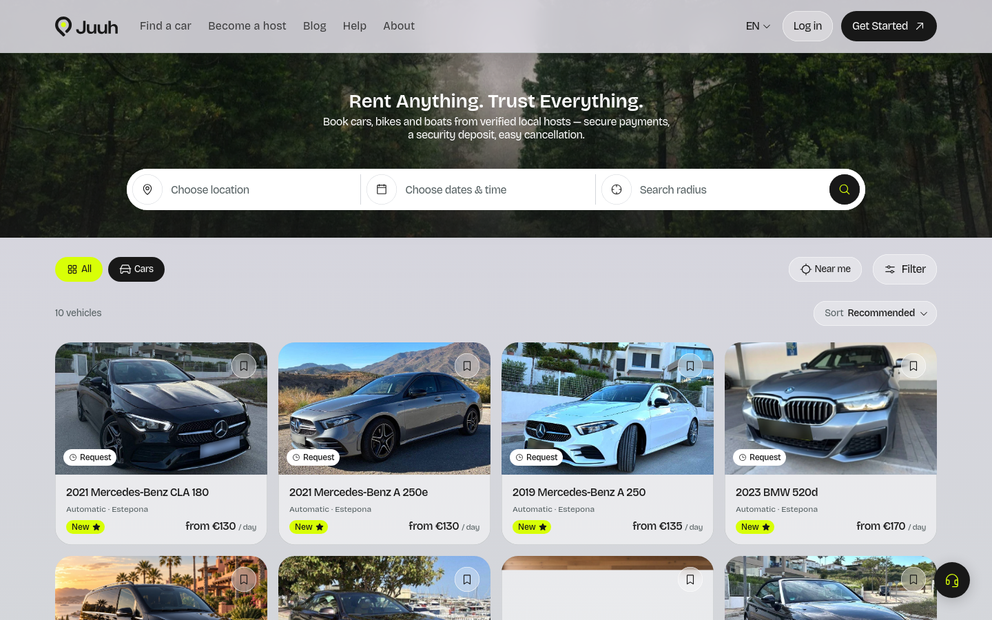 Captured Homepage / Lander