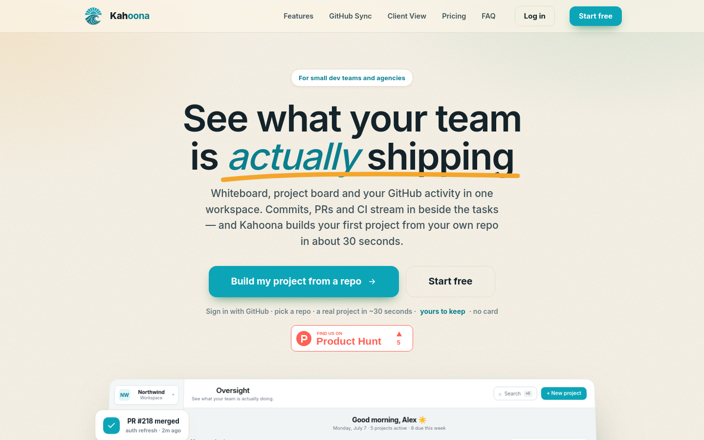 Captured Homepage / Lander