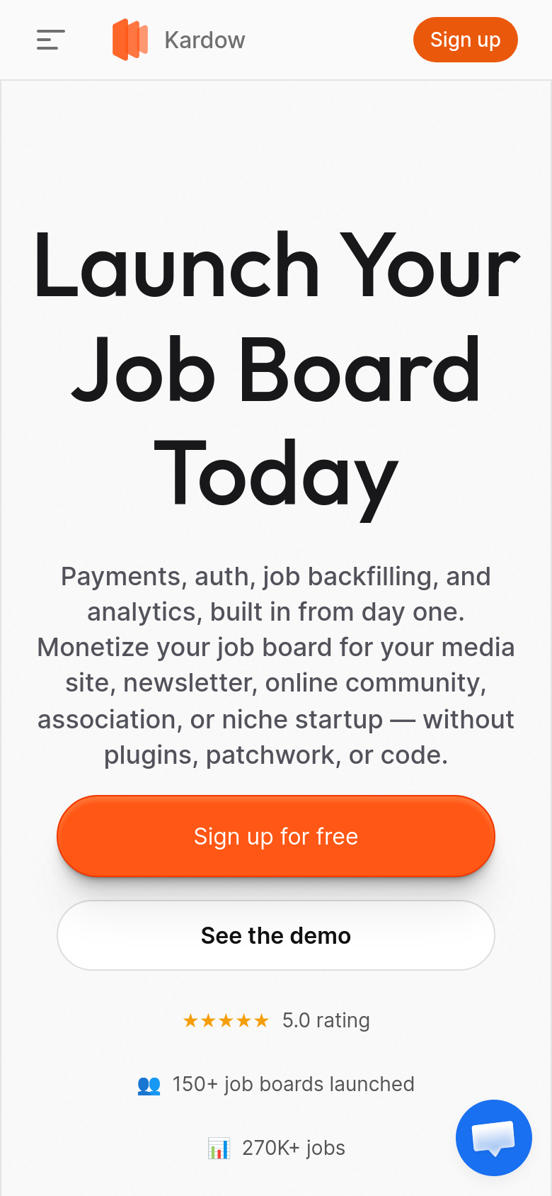Homepage / Lander