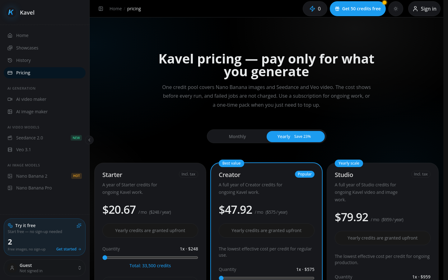 Pricing