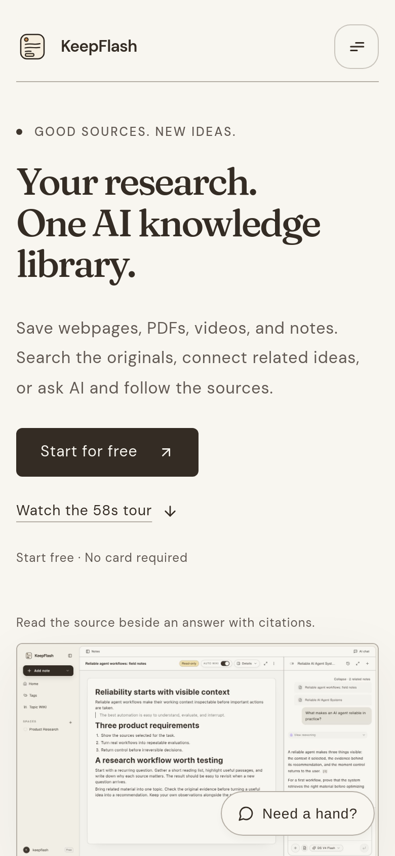 Homepage / Lander