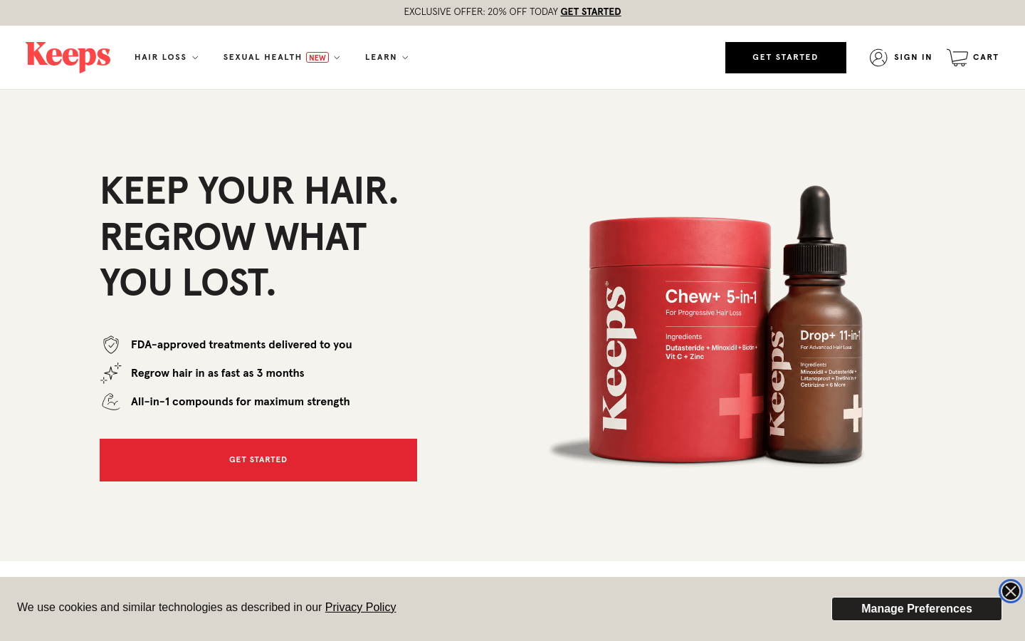Captured Homepage / Lander