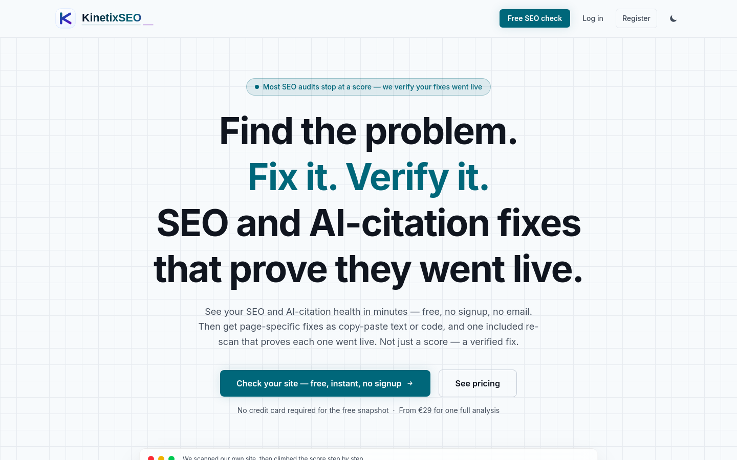 Captured Homepage / Lander