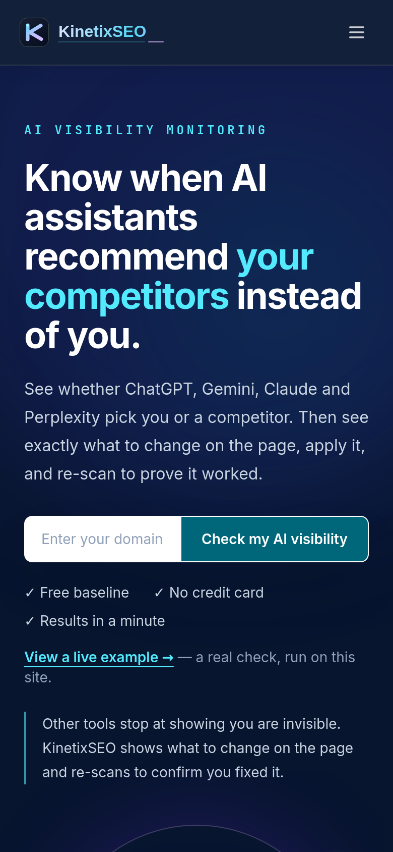 Homepage / Lander