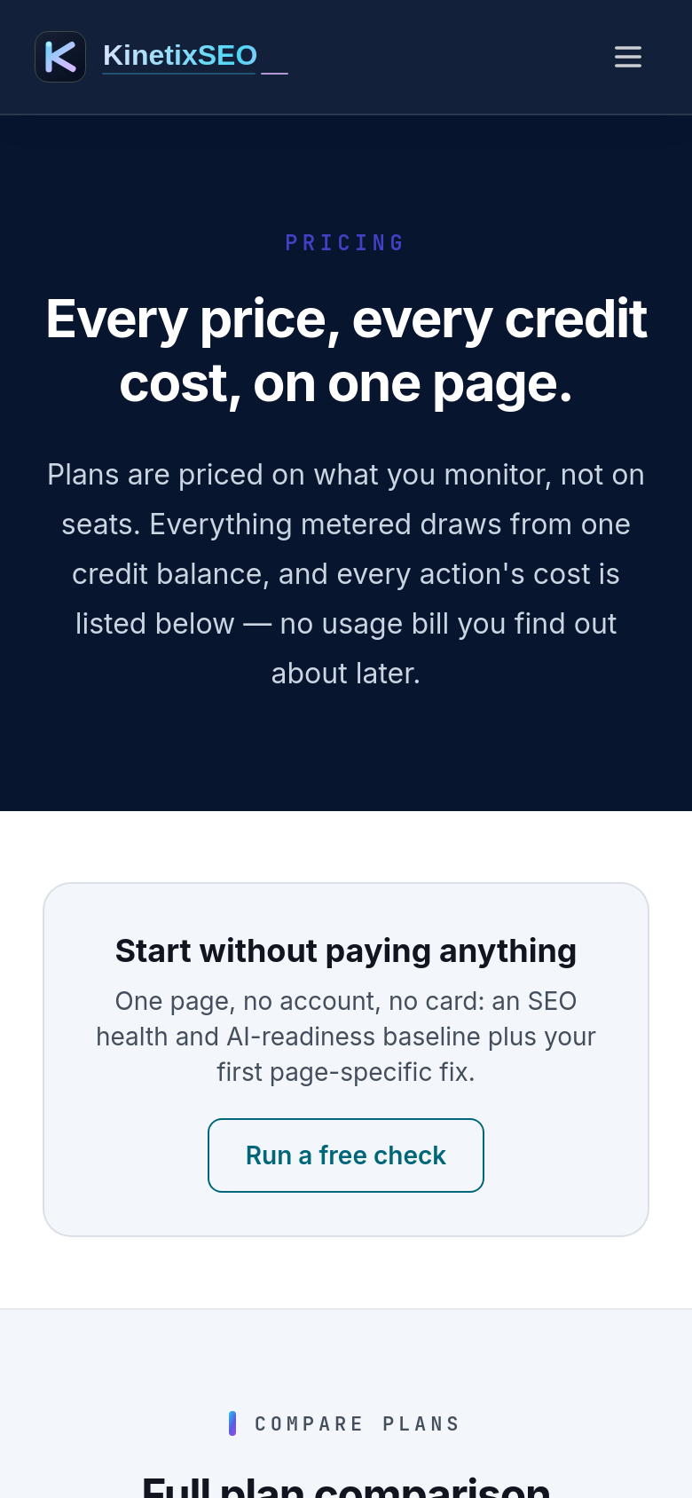 Pricing