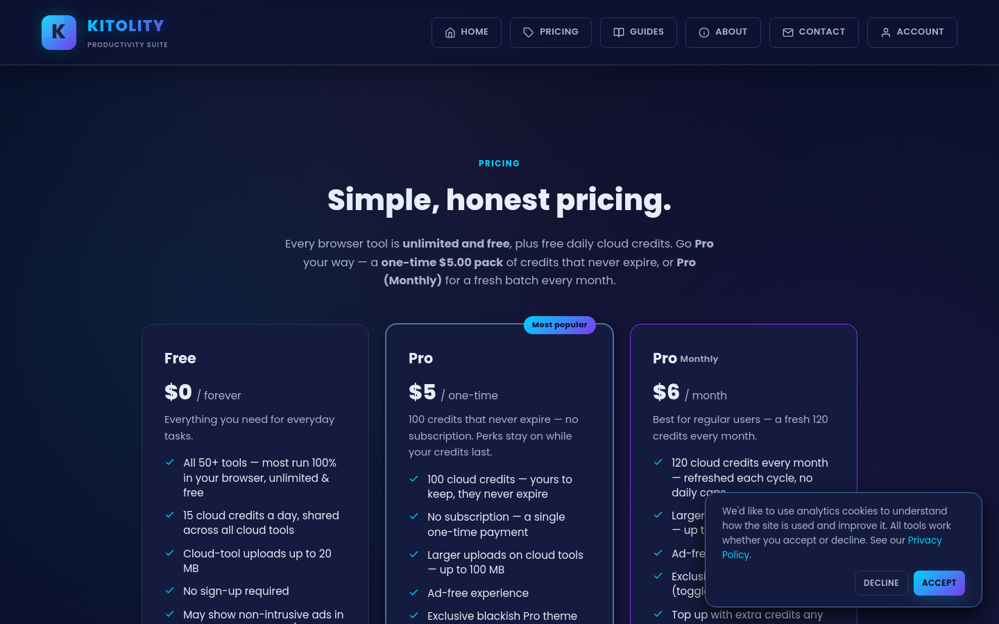 Pricing