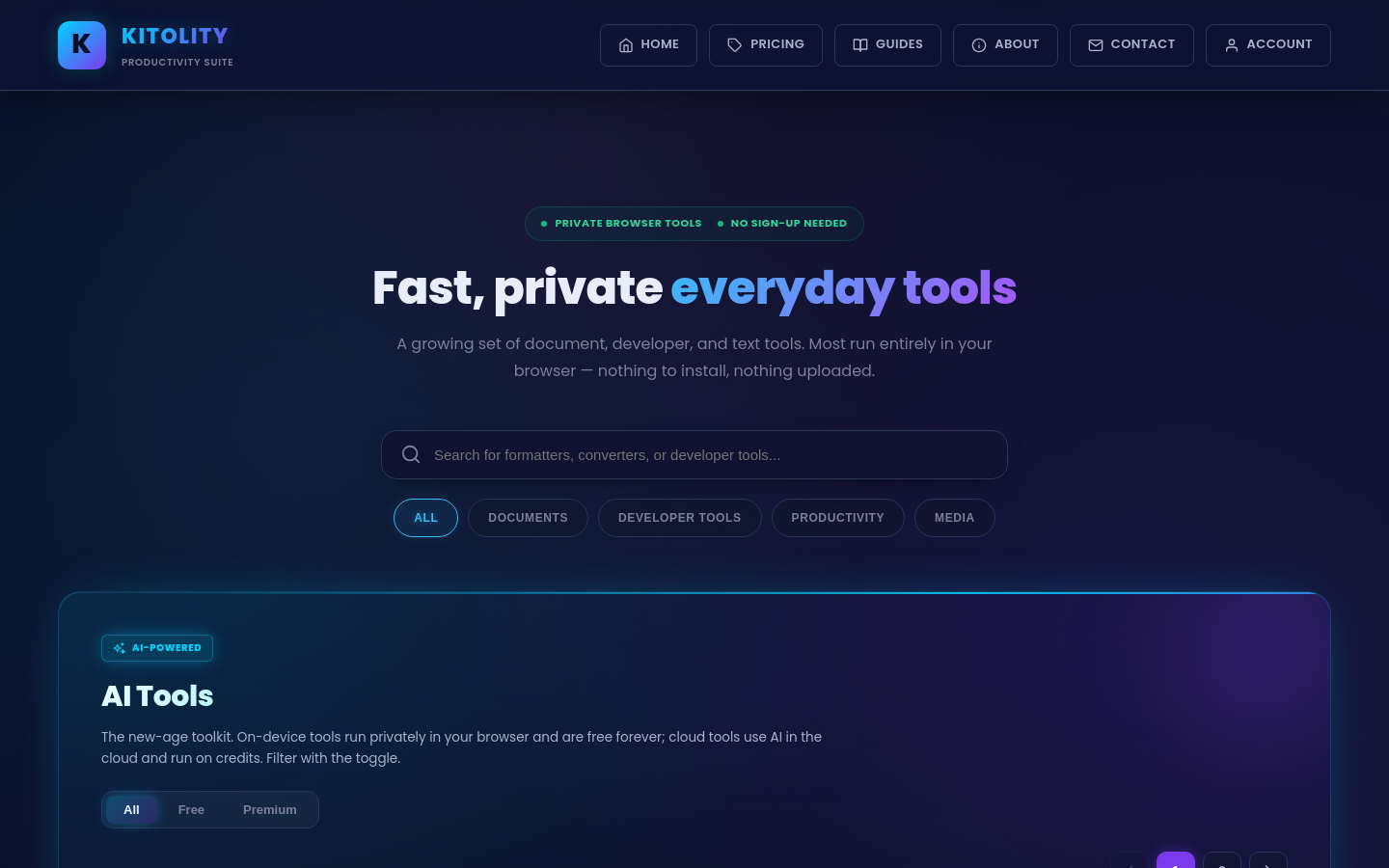 Captured Homepage / Lander