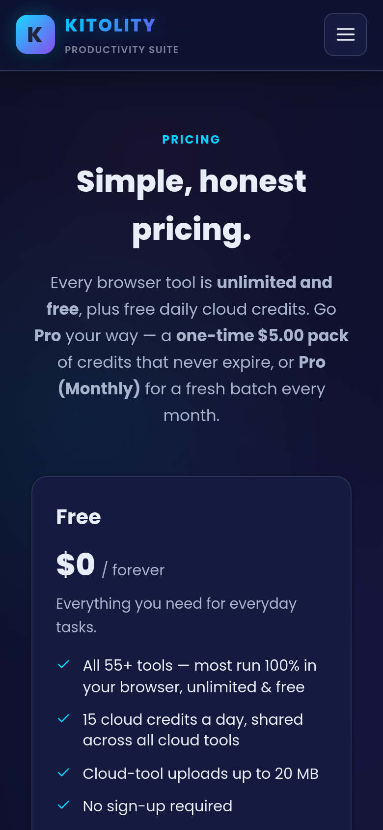 Pricing
