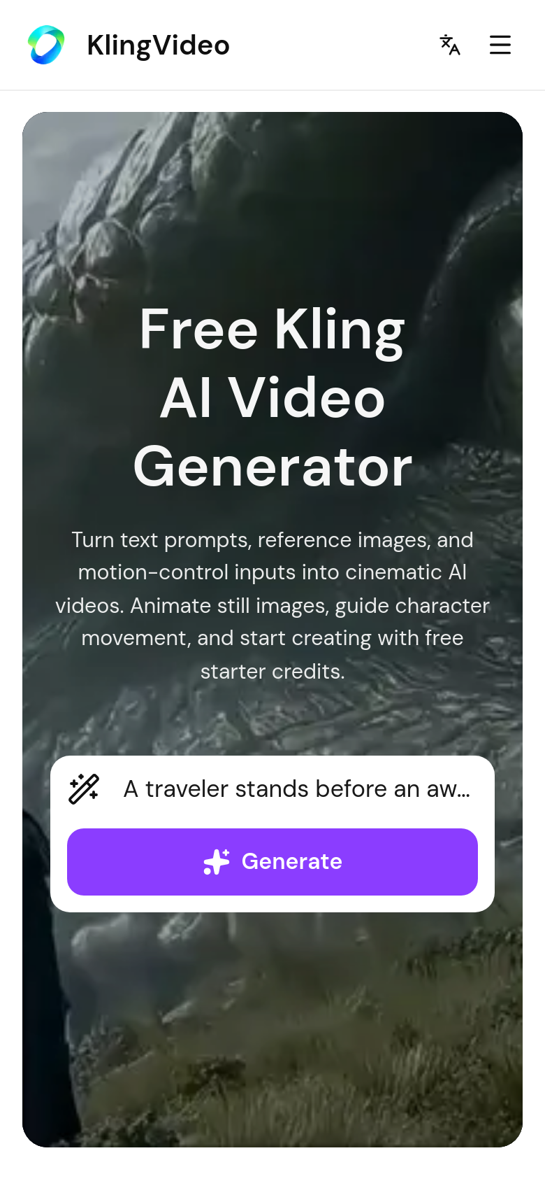 Homepage / Lander