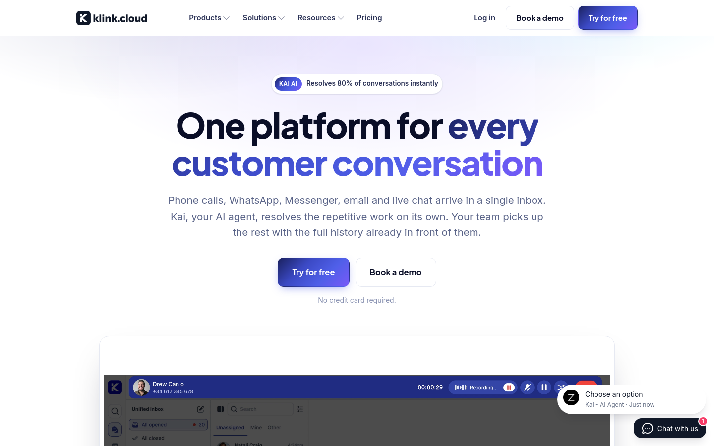 Captured Homepage / Lander