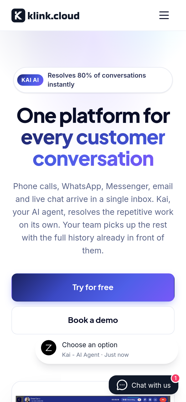 Homepage / Lander