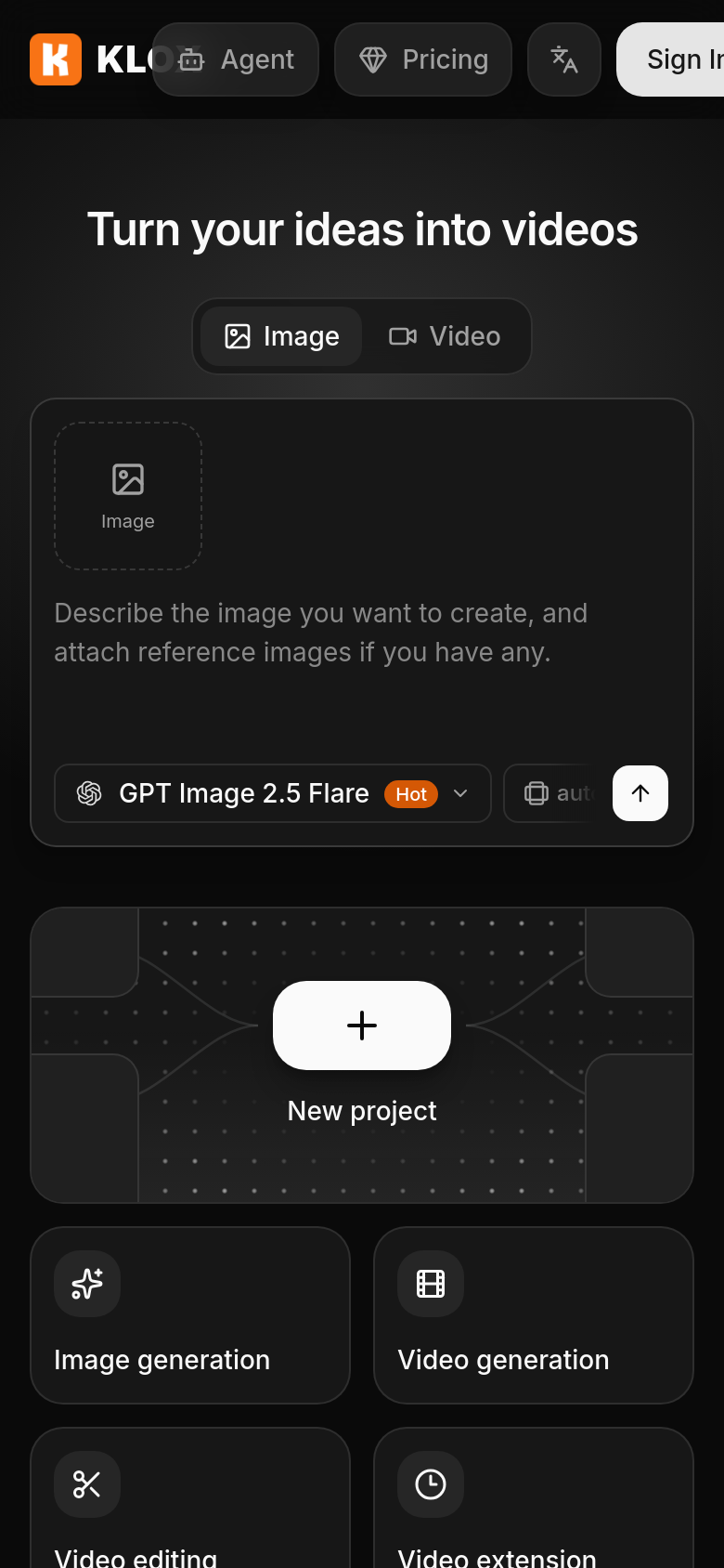 Homepage / Lander