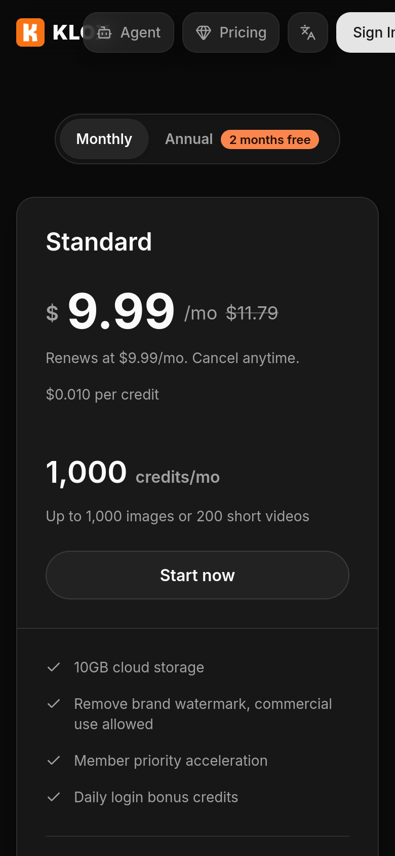 Pricing