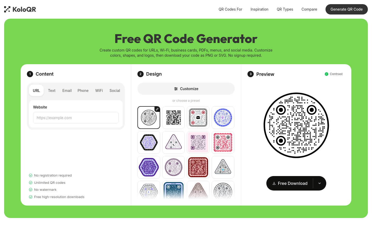 Captured Homepage / Lander