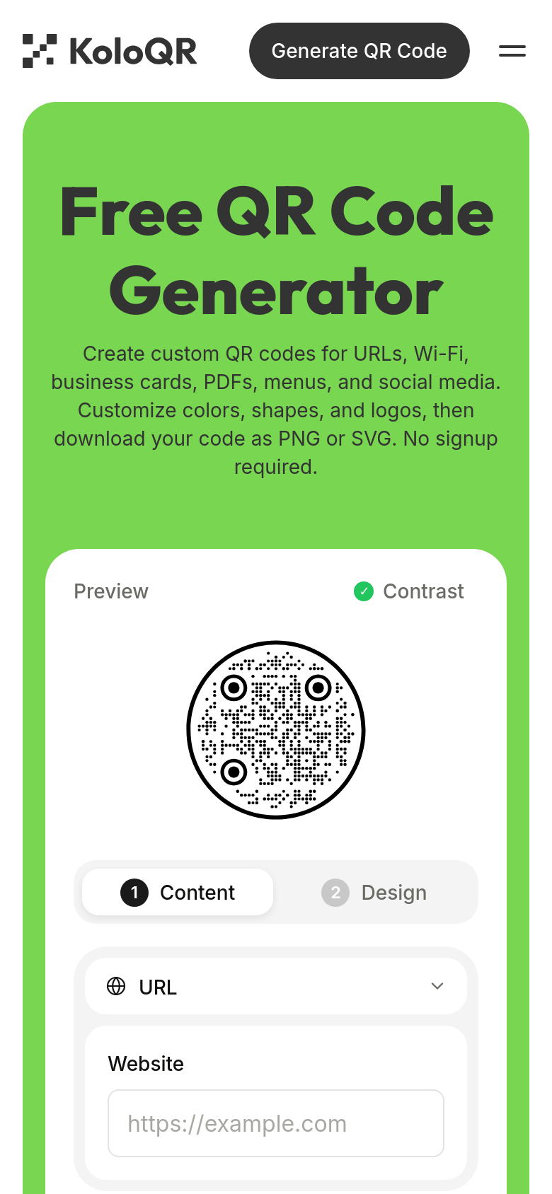 Homepage / Lander