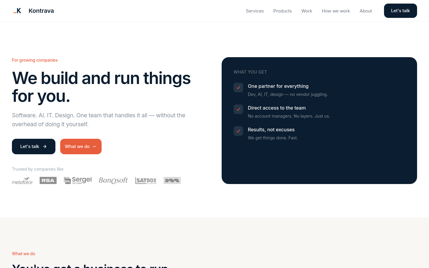 Captured Homepage / Lander