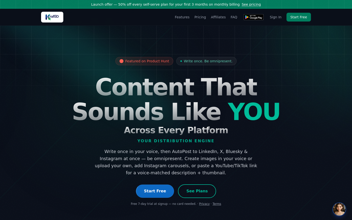 Captured Homepage / Lander