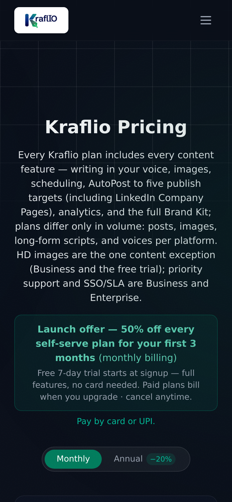 Pricing