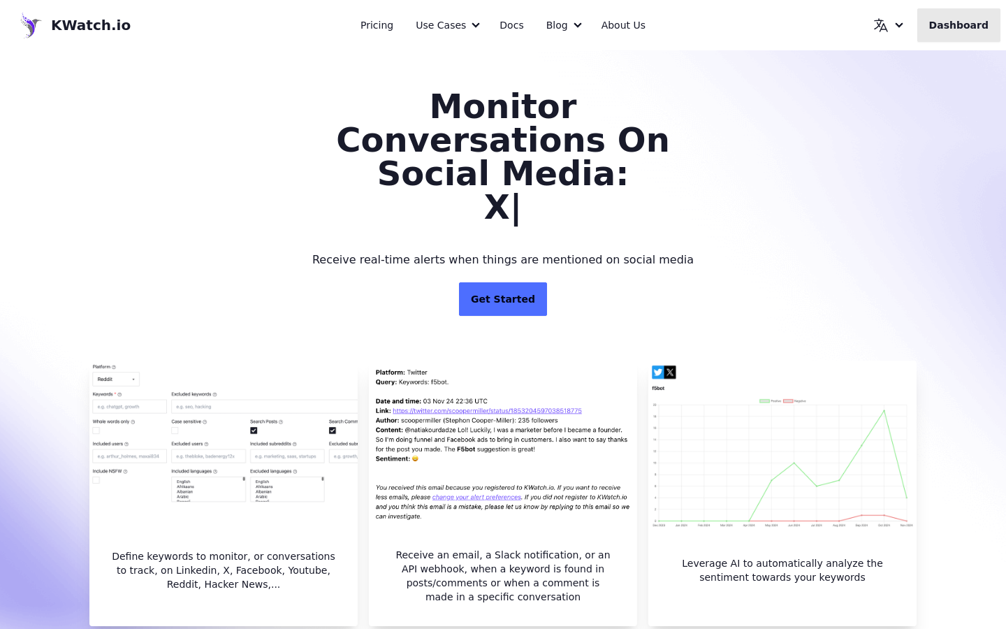 Above-the-fold capture of kwatch.io