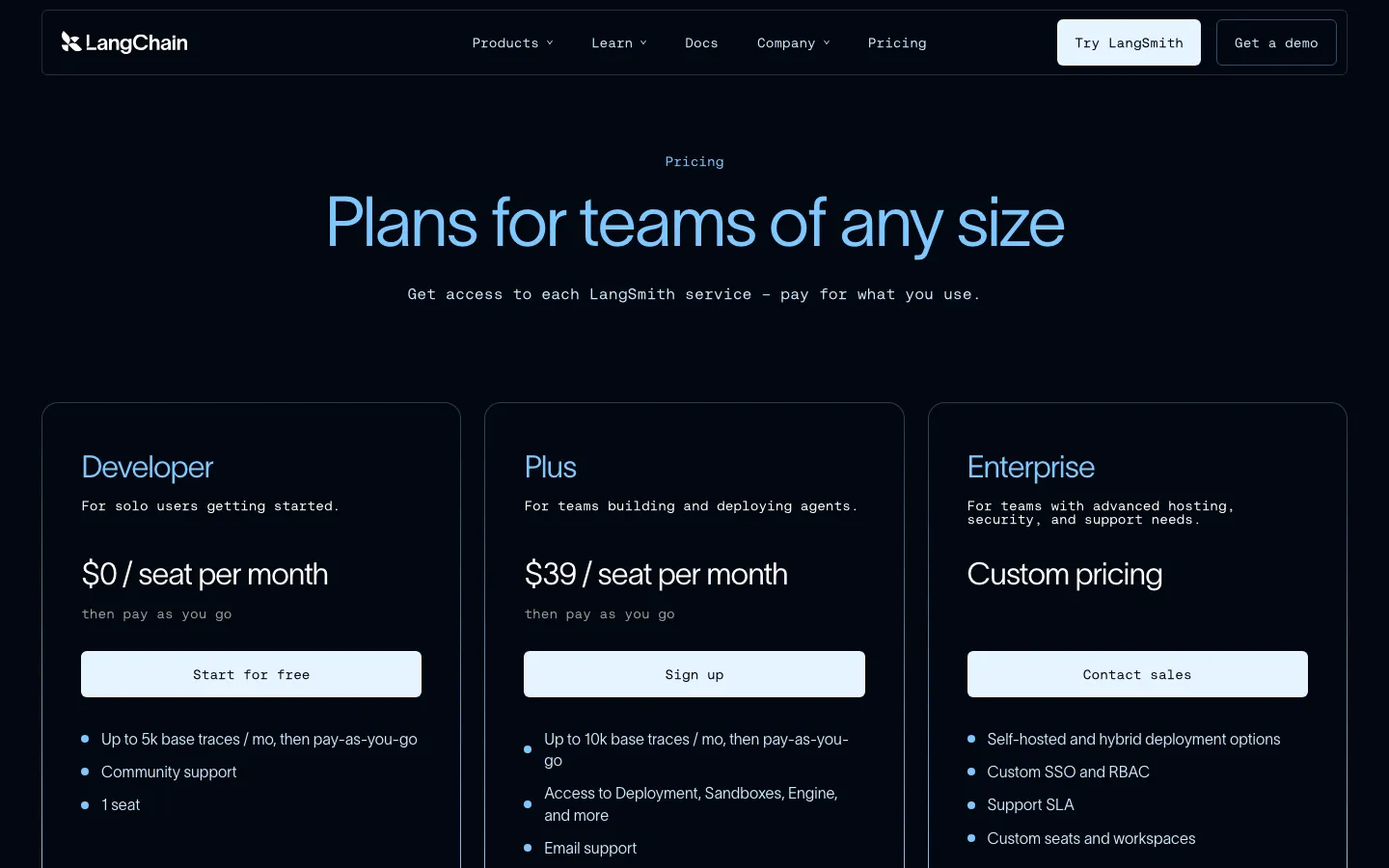 Pricing