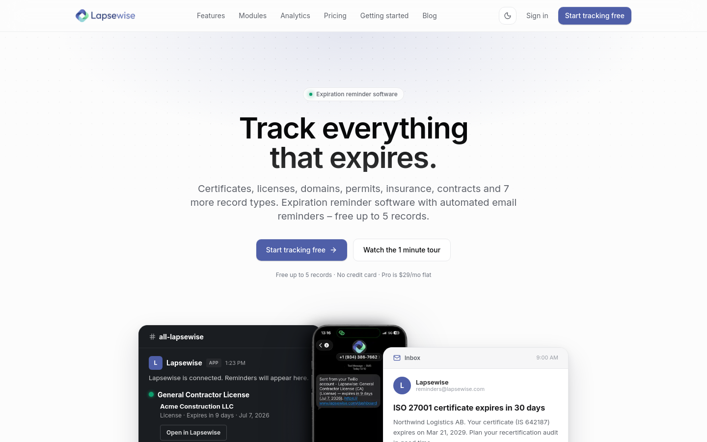 Captured Homepage / Lander