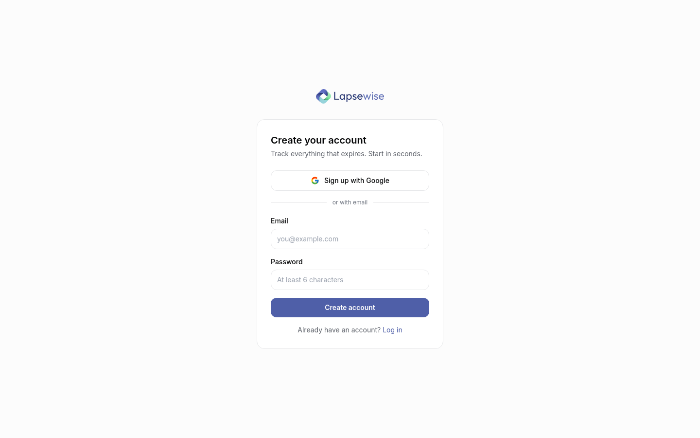 Signup