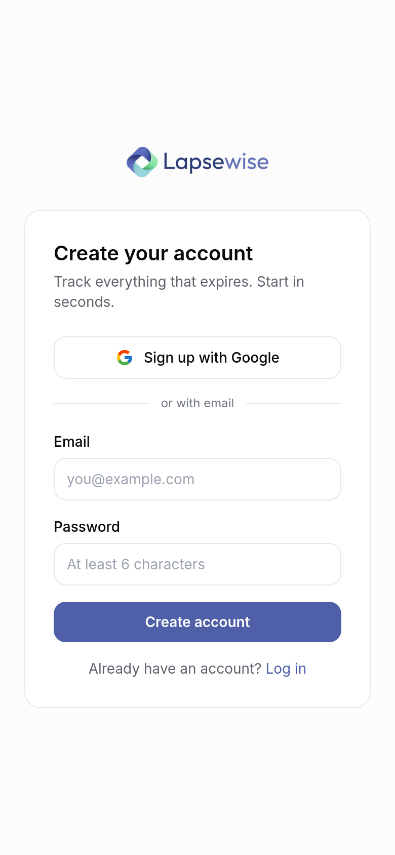 Signup