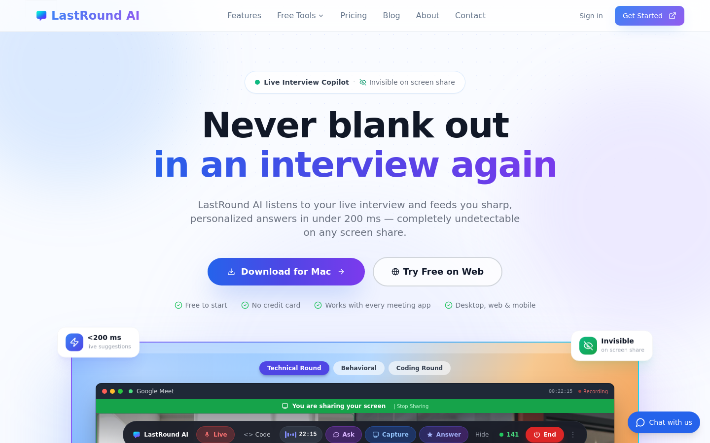 Captured Homepage / Lander