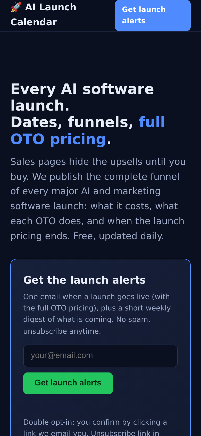Homepage / Lander