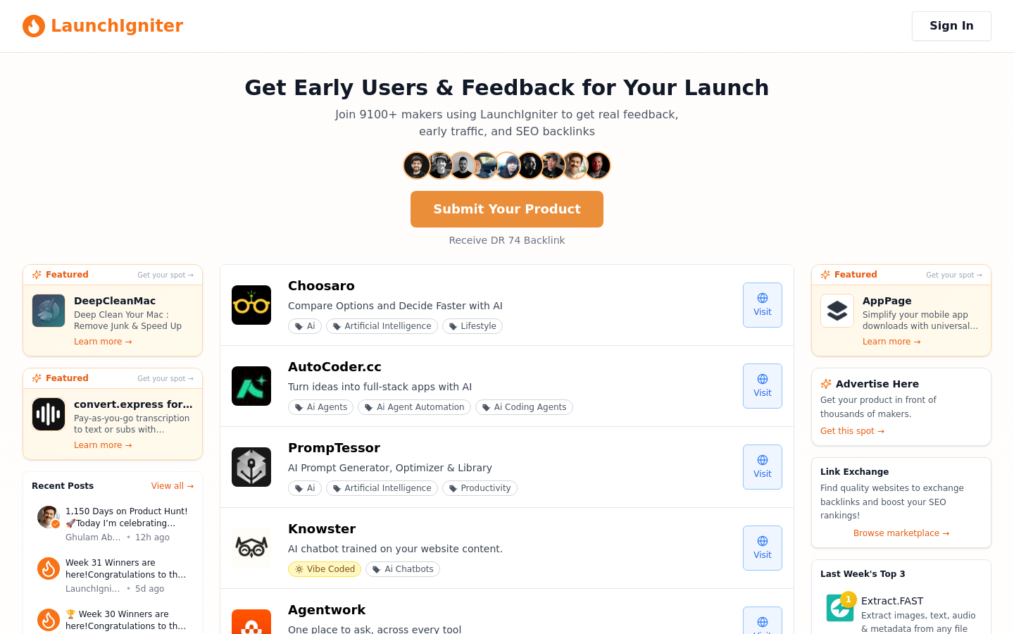 Captured Homepage / Lander