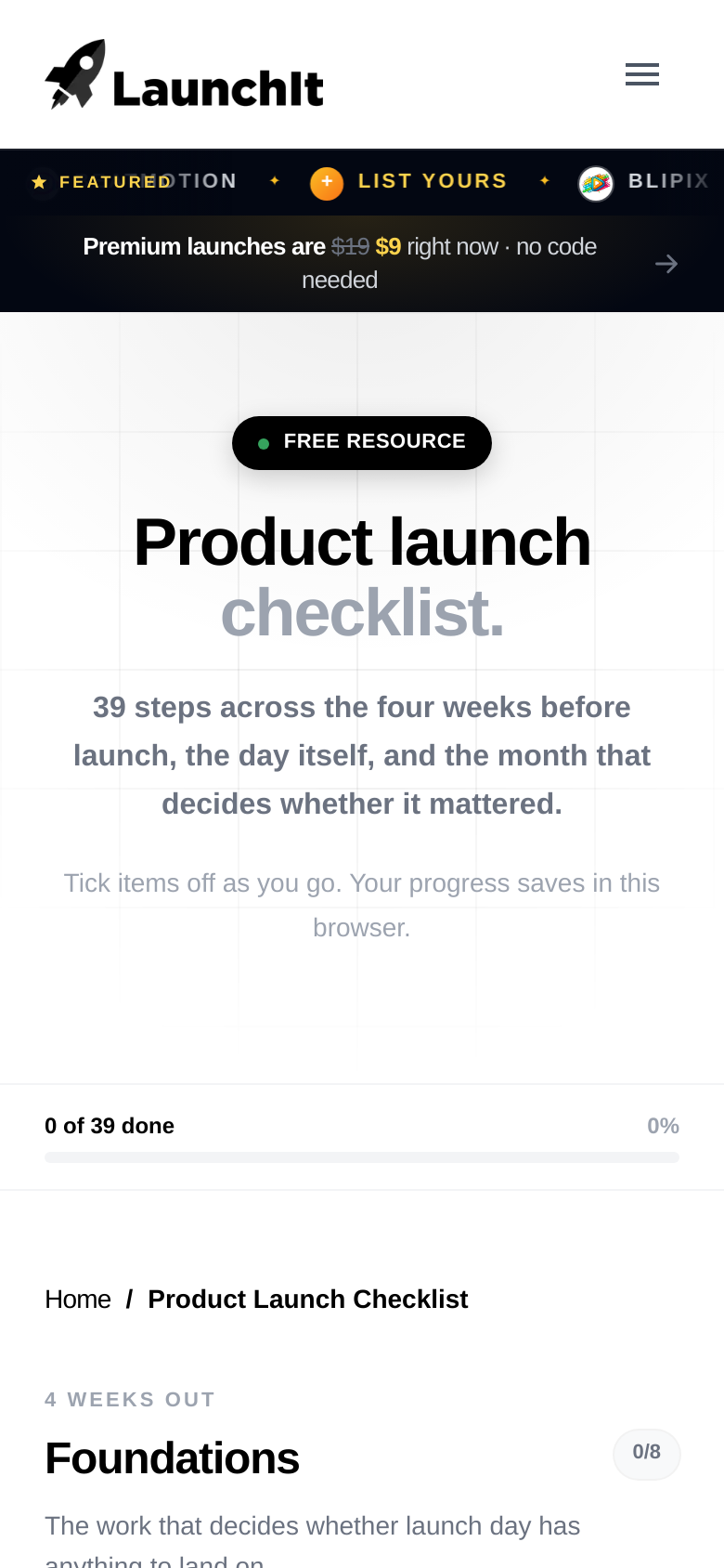 Product Launch Checklist