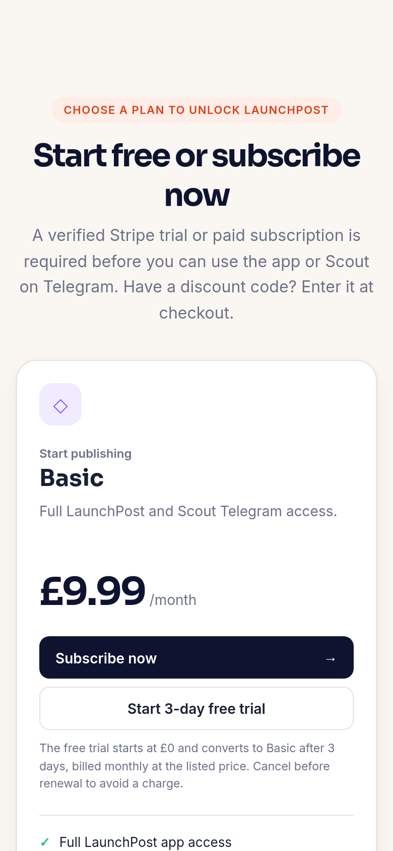 Pricing
