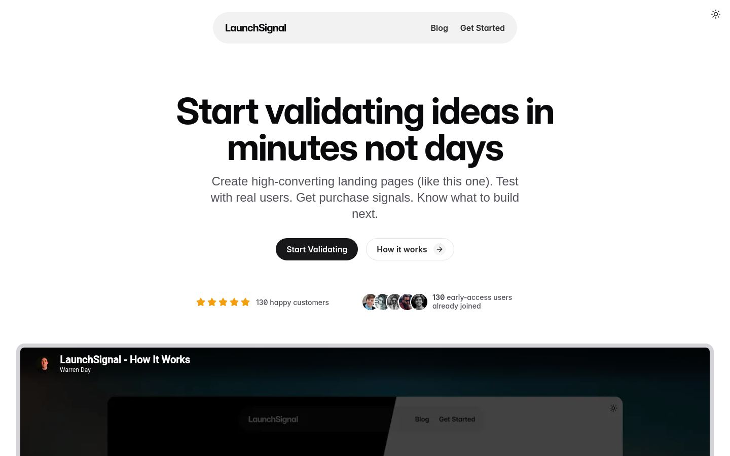 Captured Homepage / Lander