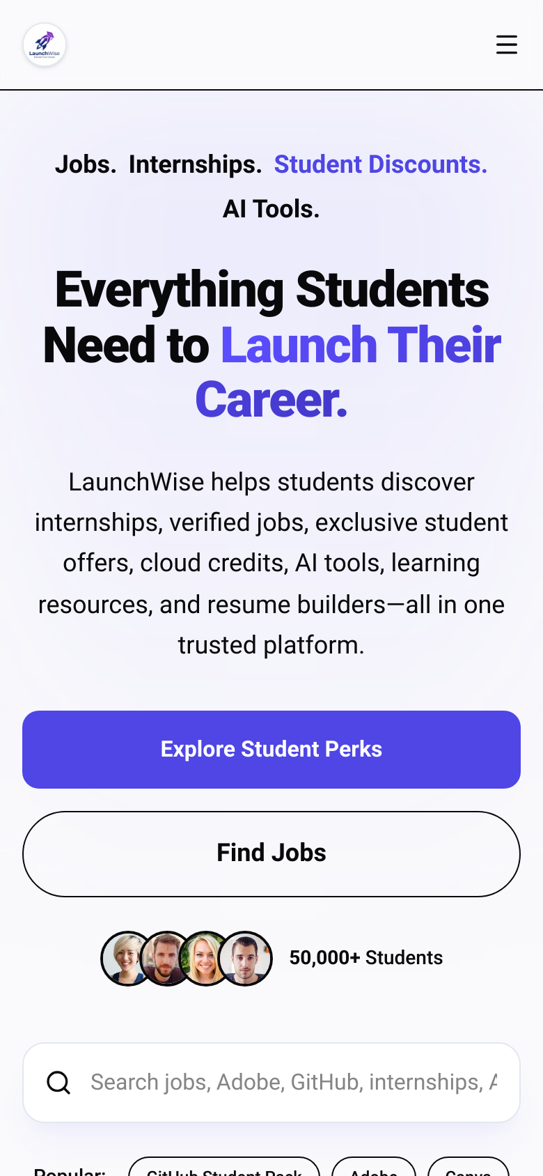 Homepage / Lander
