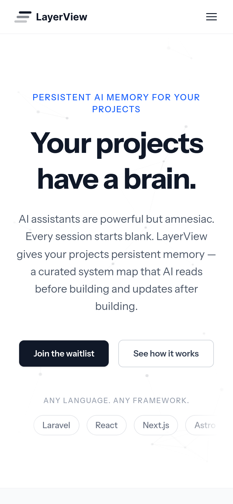 Homepage / Lander