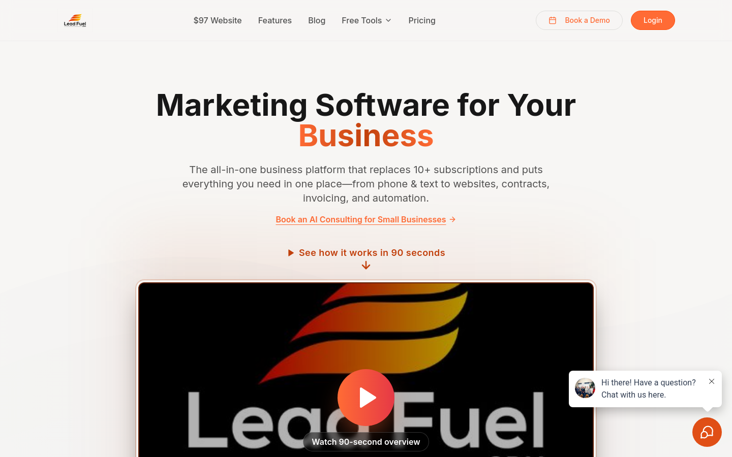 Captured Homepage / Lander