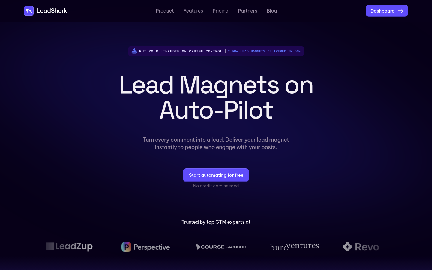 Captured Homepage / Lander