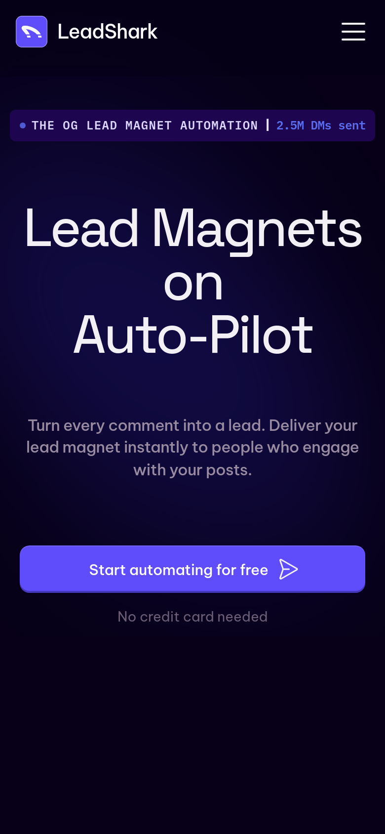 Homepage / Lander