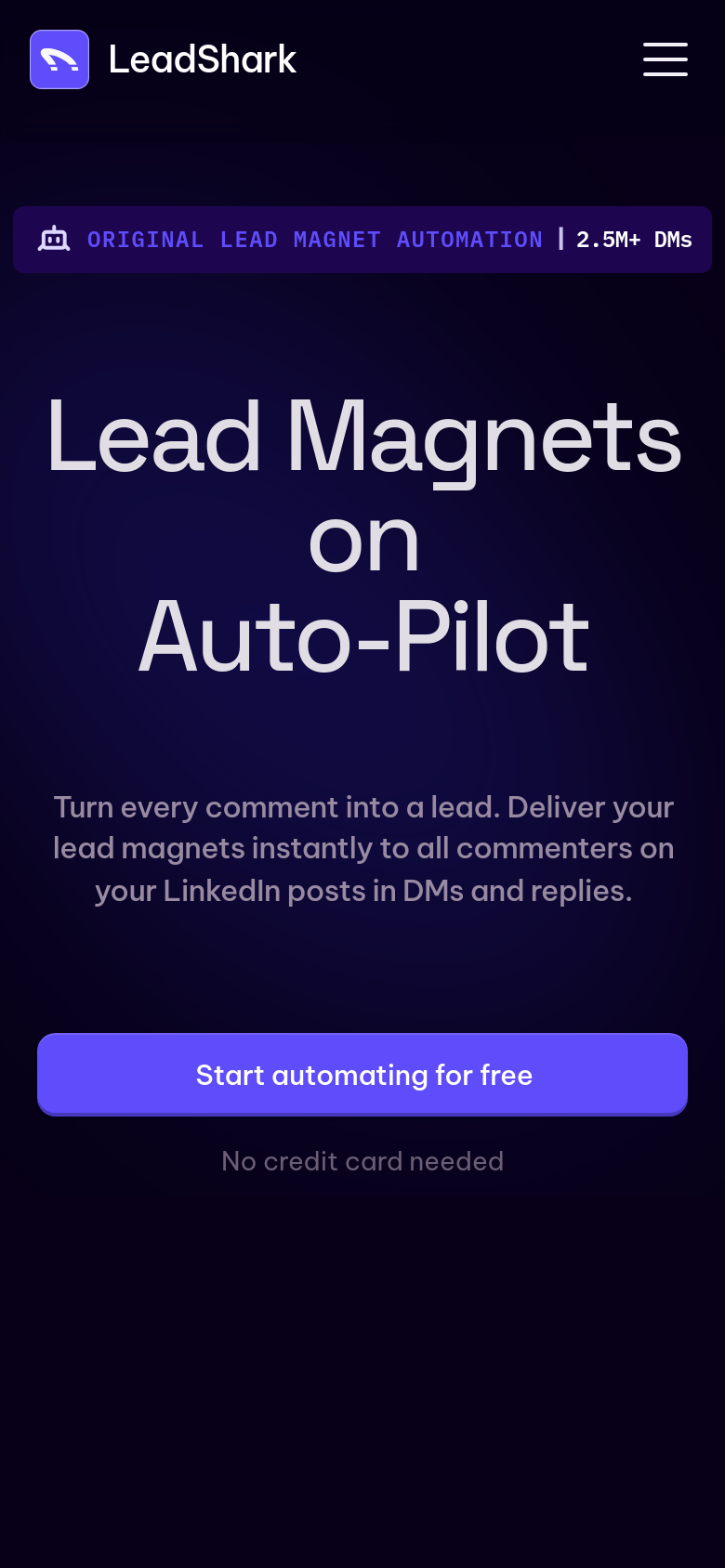 Homepage / Lander