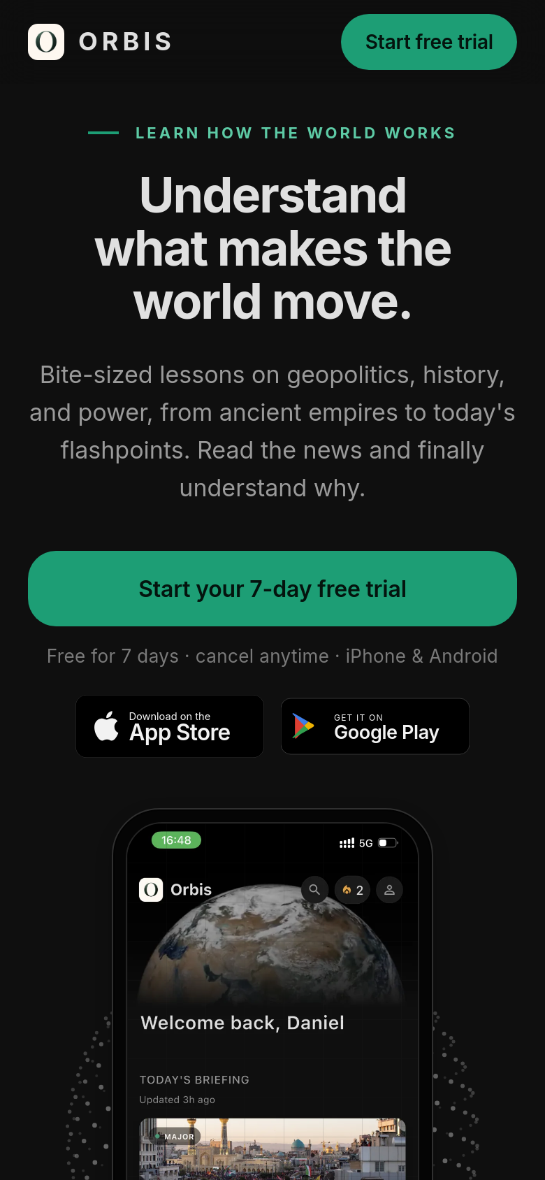 Homepage / Lander
