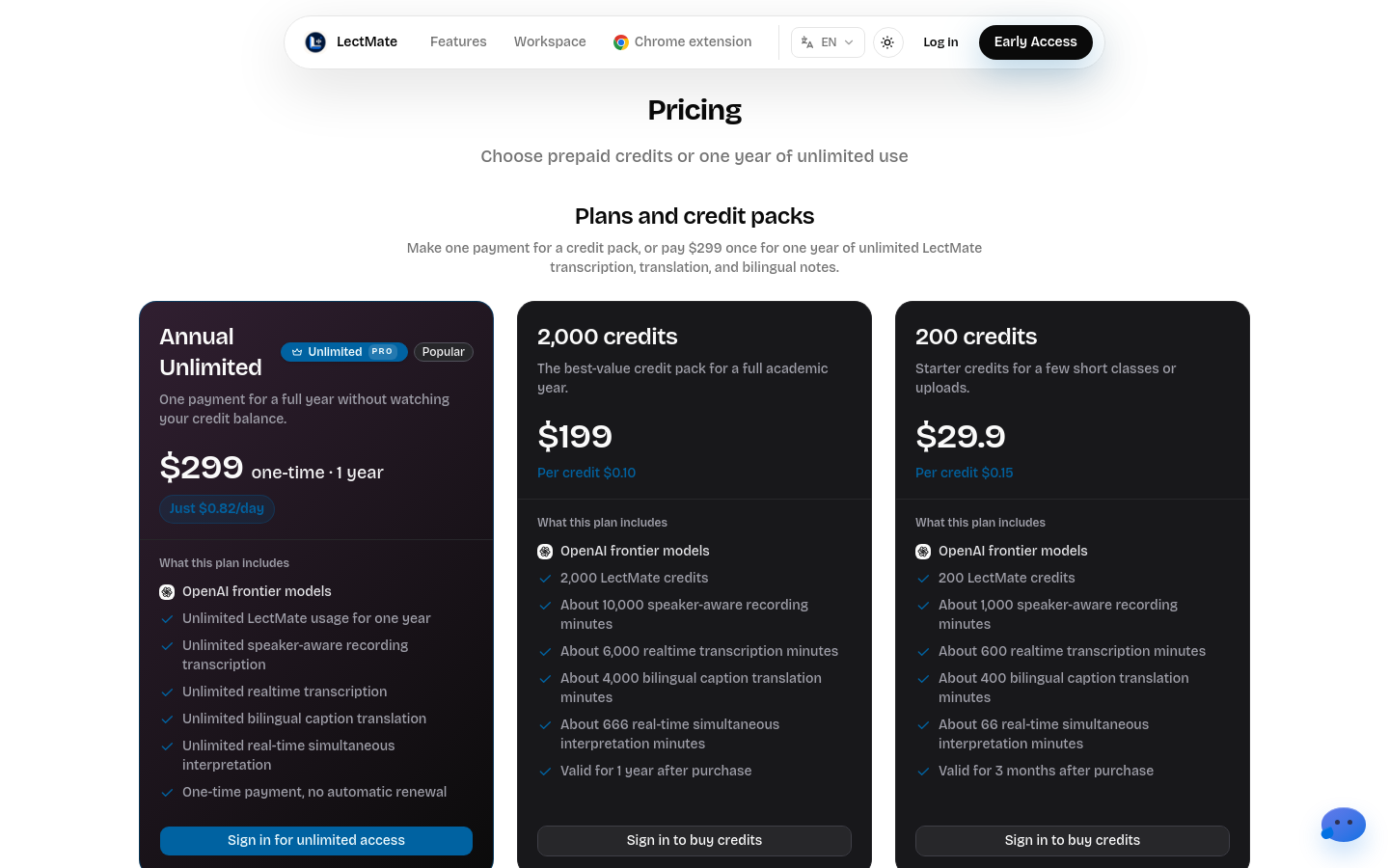 Pricing