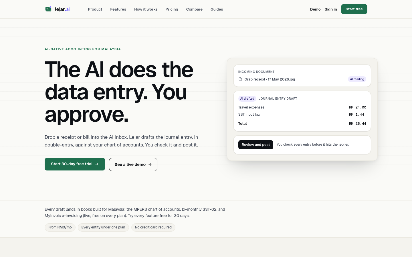 Captured Homepage / Lander