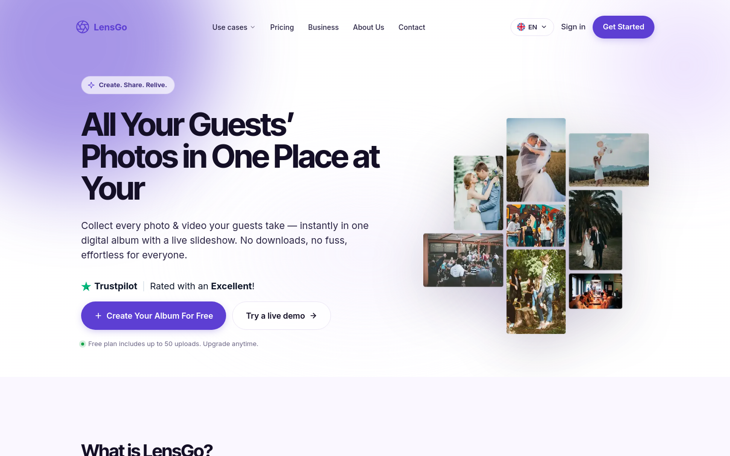 Captured Homepage / Lander