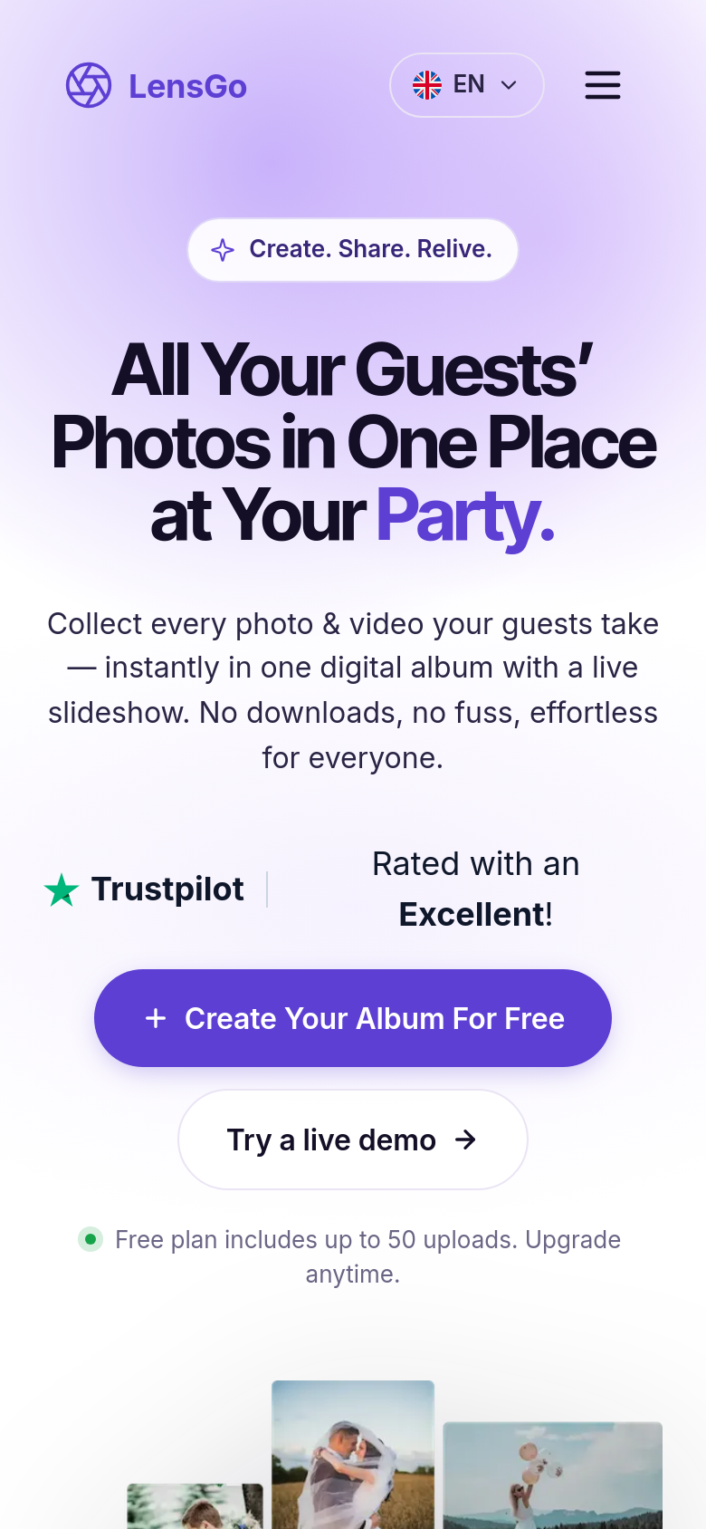 Homepage / Lander