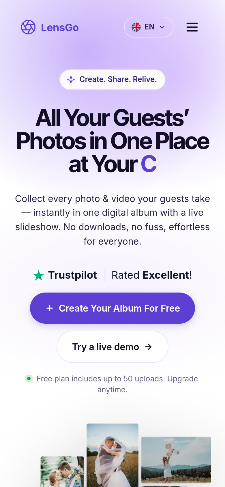 Homepage / Lander