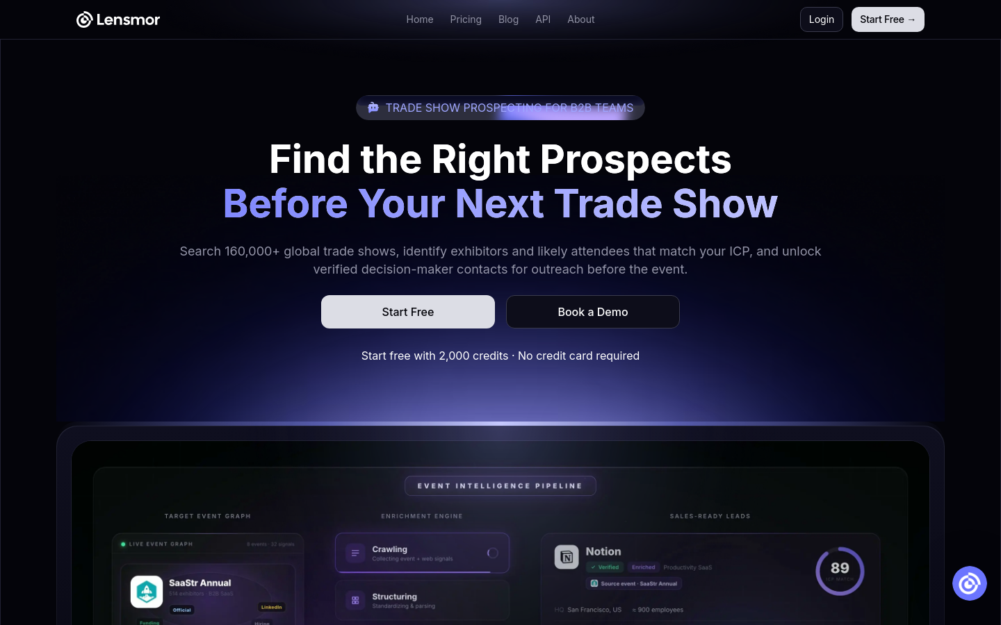 Captured Homepage / Lander