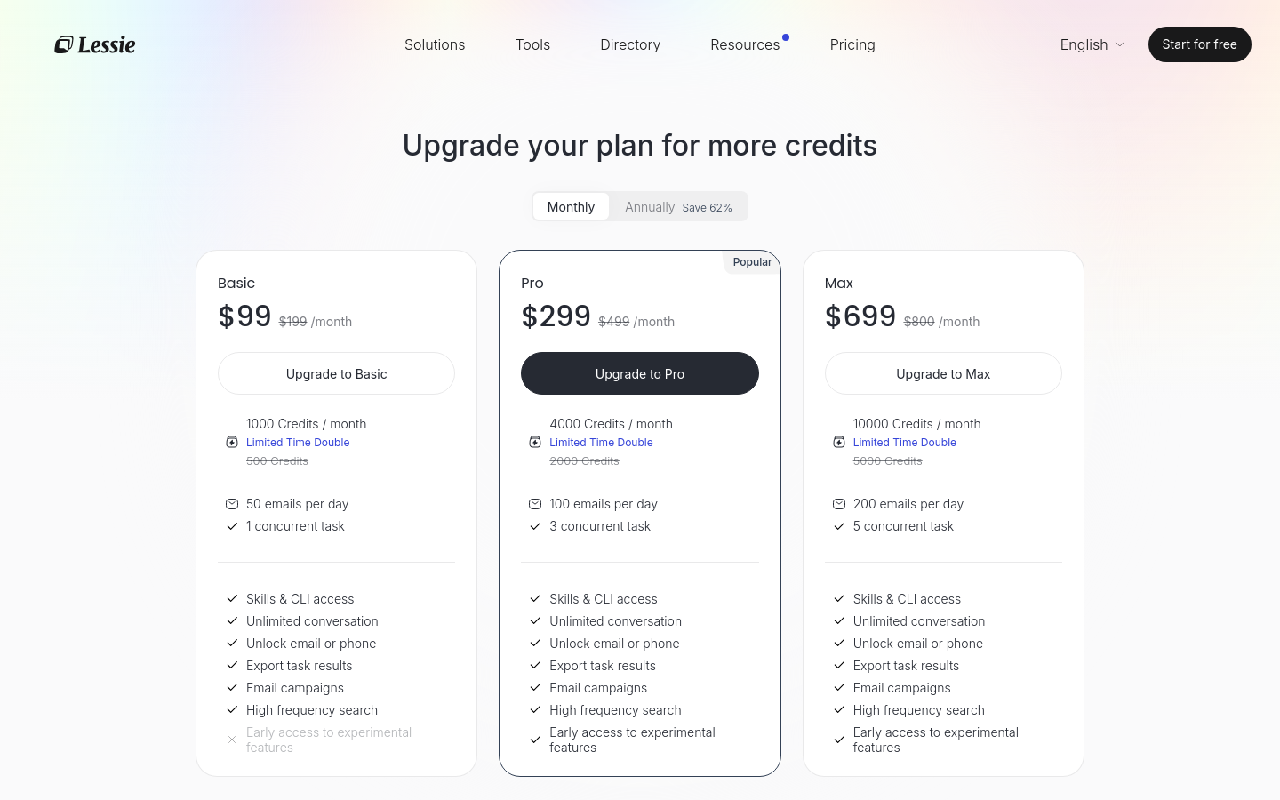 Pricing