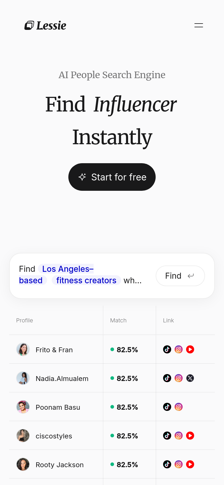 Homepage / Lander