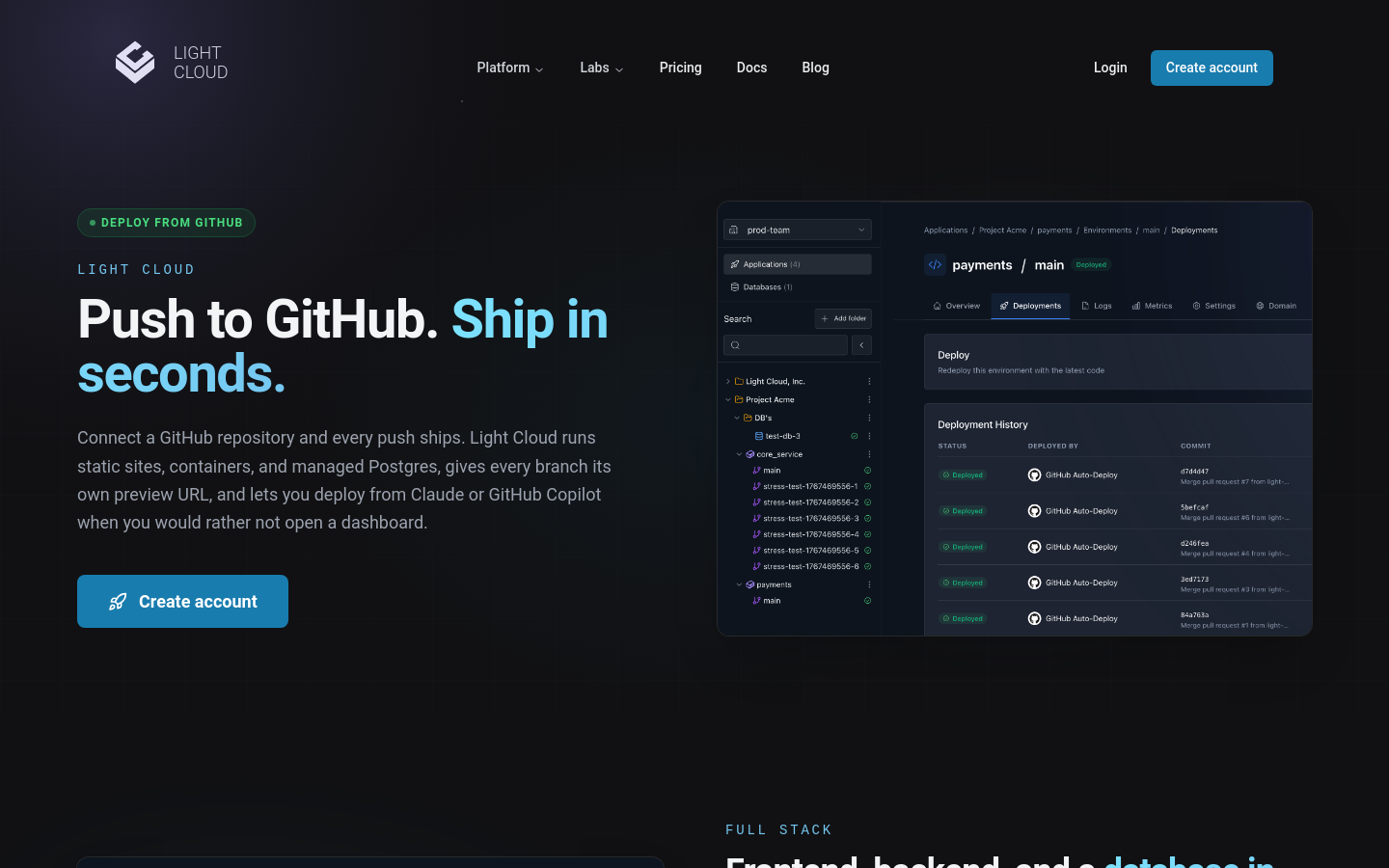 Captured Homepage / Lander