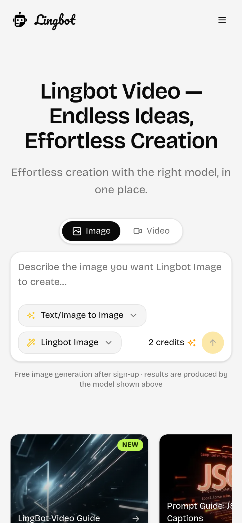 Homepage / Lander